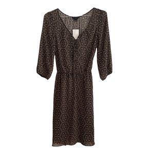 Banana Republic!! Sheer, black/tan dress, NWOT